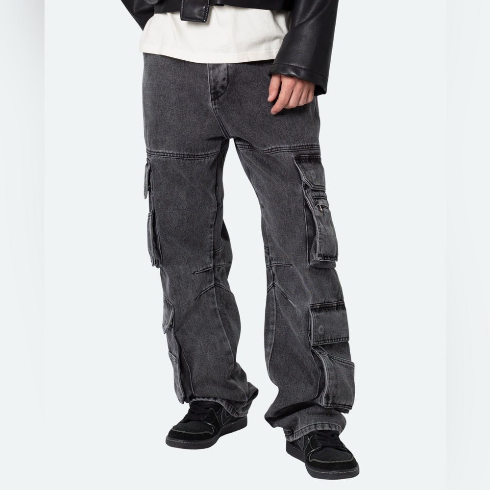 MNML Brand new black baggy cargo pants